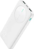 PowerBank 10000 mAh 2x USB Akku Power Zusatz Batterie Typ C Charger Ladegerät in Weiss