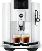 JURA Kaffeemaschine D6 Piano Weiße - einschließlich 2 Kg Kaffee