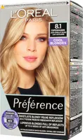 Loreal Preference Haarfarbe Nr. 8.1 Copenhaguen - helles Aschblond 1op.