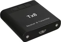 Bluetooth 5.0 Wireless 2 in 1 Sender Receiver Audio Adapter schwarz