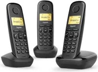 Gigaset A170 Trio Analogový/DECT telefon s identifikátorem volání černý