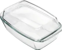 Glas-Schüssel mit hohem Deckel, 2,8 l, 33 x 20 cm, klar