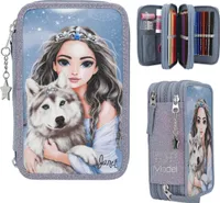 TOPModel 3 Fach Federtasche WOLF