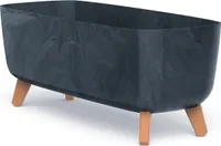 Kunststoff-Pflanzgefäß, auf Beinen, DGCL600E, 58 cm - Anthrazit