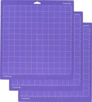 30,5 x 30,5 cm * 3 Schneidematte selbstklebende, rutschfeste, gerasterte Schneidematten, kompatibel mit Silhouette Cameo Cricut Schneidemaschine Explore Plotter Machine