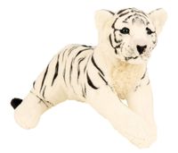 Großer Tiger Plüschtier Realistisch Weißer Tiger Haariges Stofftier Geschenk 