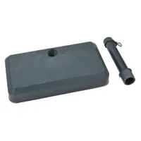 doppler Betonsockel Balkon 20 kg, Kunststoffabdeckung Anthrazit