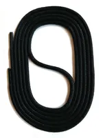 SNORS natur Schnürsenkel rund - SCHWARZ - 3mm - unbehandelt - 75cm