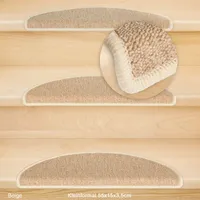 Stufenmatten Rambo Kleinformat 55x15x3,5cm Halbrund Beige 16 Stk.