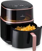 Klarstein Heißluftfriteuse, XL Air Fryer zum Frittieren, Friteuse mit Dampffunktion,  Temperaturwahl und 16 Programme, Airfryer zum Luftfritieren, Heißluftfriteuse ohne Öl 1500 W, 7,5 Liter
