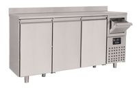 600 Kühltisch Edelstahl 3 Türen mit Schublade für Kaffee BxTxH 2135x600x1050mm