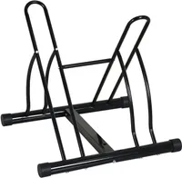 Rootz Universal-Fahrradständer – Schwarz – Metall – 23,62 cm x 21,25 cm x 22,44 cm