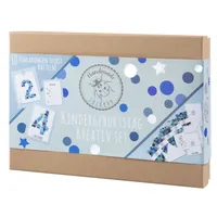 Kindergeburtstag Kreativ Set blau