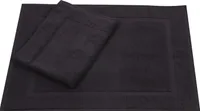 Betz 2er Set Badvorleger 50x70 cm PREMIUM Badematte Badteppich Duschvorleger 100% Baumwolle 650g/m²  Farbe: graphit