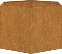 vidaXL Pflanzkübel Rostig 60x60x45 cm Cortenstahl