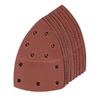 Klettschleifblätter für Multischleifer, 102 x 62 mm, 93 mm, 10er-Pckg. Je 2 x 40er-, 60er-, 80er-, 120er- u. 180er-Körnung