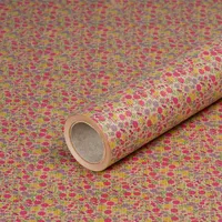 Geschenkpapier Tausend Blüten, Geburtstagspapier, Kraftpapier, 0,70 x 10 m