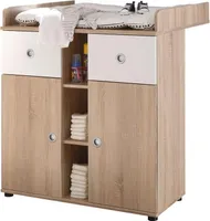 Wickelkommode Schrank Wickeltisch Kommode Wickelauflage Babyzimmer "Floris I"
