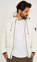 SOULSTAR Herren Winterjacke S2BADGAM Herren Pufferjacke mit Kapuze warme Steppjacke Mens Jacket