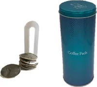 Kaffeepaddose Metall 17,5 x 8 cm Ø