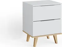 Vicco Kommode Nautica, 45 x 61 cm, Weiß/Sonoma