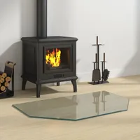 vidaXL Krbová sklenená doska šesťhran 80x50 cm