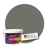 WALLCOVER Wandfarbe Grün Pastell Hochdeckend Klasse 1 Matt 5L für 40 m²