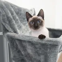 Navaris Katzen Kuschelsack für die Heizung - gemütliche Liegematte Katzenliege Katzen Hängematte - für alle gängigen Heizkörper - div. Farben