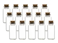 casavetro 50 ml mini Glasflaschen mit Korken 24 st, kleine Flaschen zum  befüllen Mini-TR Glasflasche klar Likörflaschen (24 x 50 ml-Korken)