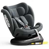 TWT I-SIZE Grau Kindersitz mit 360 Grad drehbarem Isofix-System-BUF BOOF 0, 36 kg