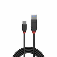 Lindy 36915 - USB Kabel (0,5 m, USB A, USB C, 3.1 (3.1 Gen 1), 10000 Mbit/s, Schwarz)