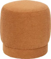 Eazy Living Bouclé puf Ø 39 cm Adeline Orange