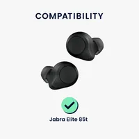 kwmobile 6x Ersatz In Ear Kopfhörer kompatibel mit Jabra Elite 85t - 3 Größen - Polster Ohrstöpsel In-Ear Ohrhörer - Schwarz
