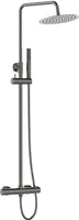 Design Duschsäule mit Thermostatarmatur Graphit