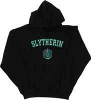Harry Potter - "Slytherin" Kapuzenpullover für Jungen BI7905 (116) (Schwarz)
