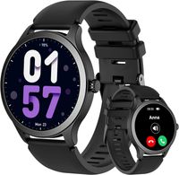 Damen Smartwatch mit Telefonfunktion,1.32" DIY Dial   mit Herzfrequenz SpO2 Schlaf Schrittzähler,100+ Sportmodi, Kamerasteuerung,für IOS Android