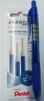 3 Pentel EnerGel Gelschreiberminen blau