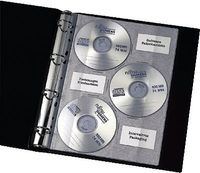 VELOFLEX CD-DVD Hülle - DIN A4 - PP - glasklar - für 3 CDs