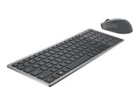 DELL KM7120W clavier Souris incluse RF sans fil + Bluetooth QWERTY US International Gris, Titane