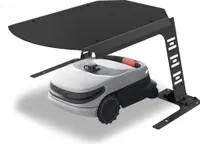 JOIEYOU Mähroboter Garage Metal Garage Dach Schutzüberdachung Unterstand Überdachung für Rasenmäher Roboter Rasenroboter rasenmähroboter, 77x94x36 cm