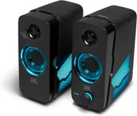 JBL Quantum Duo Speaker – Lautsprecher mit Gaming-Surround-Sound, Dolby Digital & Lichteffekten – Kompatibel mit PC & Konsole