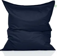 Green Bean Indoor Sitzsack "Square" XXL 140x180cm mit 380 Liter EPS Perlen Füllung - Riesensitzsack für Kinder & Erwachsene - Navy Dunkelblau