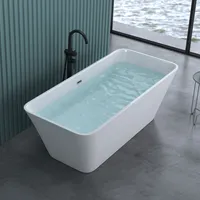 doporro freistehende Badewanne Vicenza529OA 170x75x58cm Ablaufgarnitur