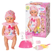 BABY born Magic Girl 43 cm, Babypuppe mit Schnuller + 10 lebensechten Funktionen