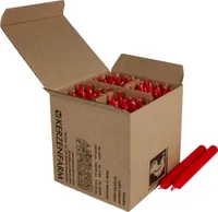 64 Stabkerzen Weihnachtsrot 110 x 13 mm Kerzenfarm Kerzen Candle