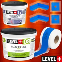 Dichtset Badabdichtung 10m2 Fliesengrund 4kg | Dichtfolie 12kg Dichtband SET337