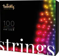Twinkly Lichterkette Strings 100 LED Multicolor Outdoor 8m schwarz