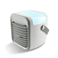 X4-LIFE Mobiles Verdunstungs-Klimagerät LED RGB Beleuchtung grau/weiß