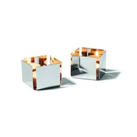 Philippi Pep Teelichthalter L, 2 Stk Edelstahl, hochglanzpoliert 105032
