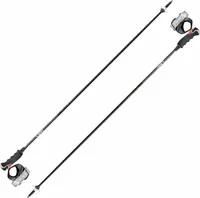 Leki Carbon 12 3D Black/Dark Anthracite/Neonyellow 120 cm Lyžiarske palice
